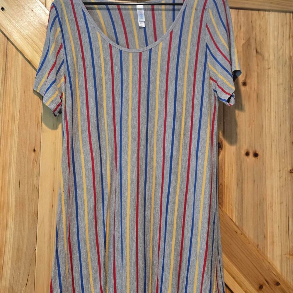 Long length stretchy stripped top